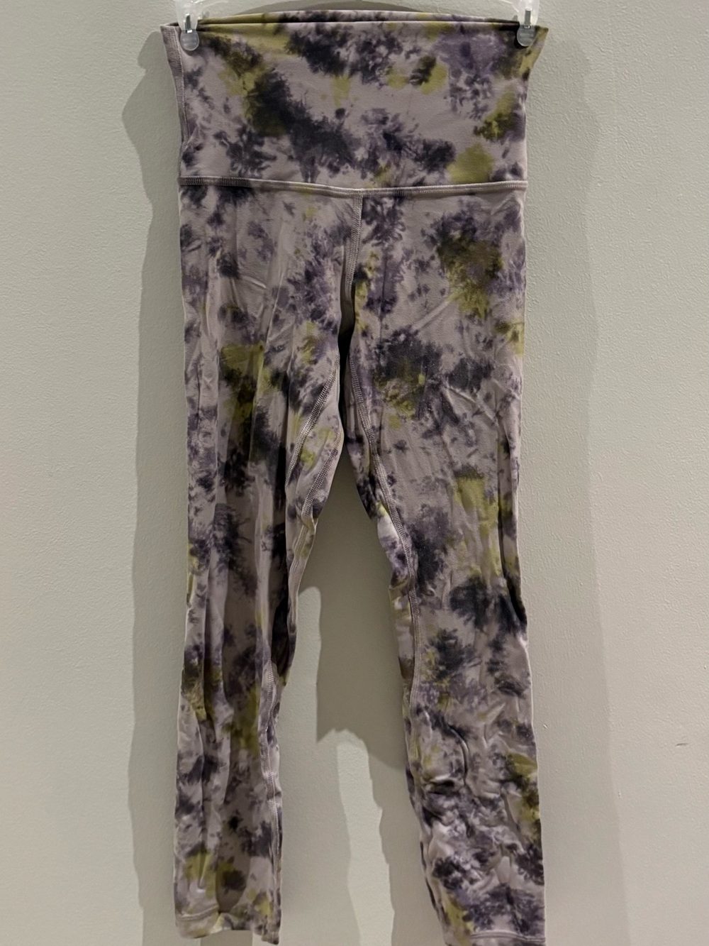 Lululemon Tie-Dye Women Leggings - Gray & Olive